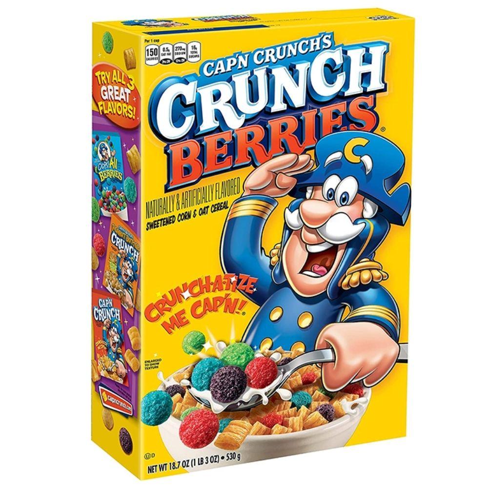 Cap'n Crunch Berries Tamaño grande, cereales de frutos del bosque de 530g